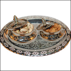 "Dryfruit Thali - code DFB7000 - Click here to View more details about this Product